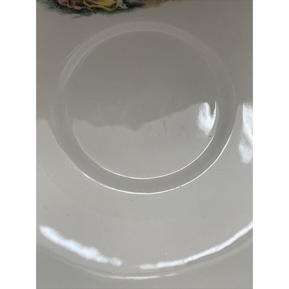 5 The Harker Pottery Company - Saucer - 22K Gold Trim - Colonial Couple - Picture 8 of 12